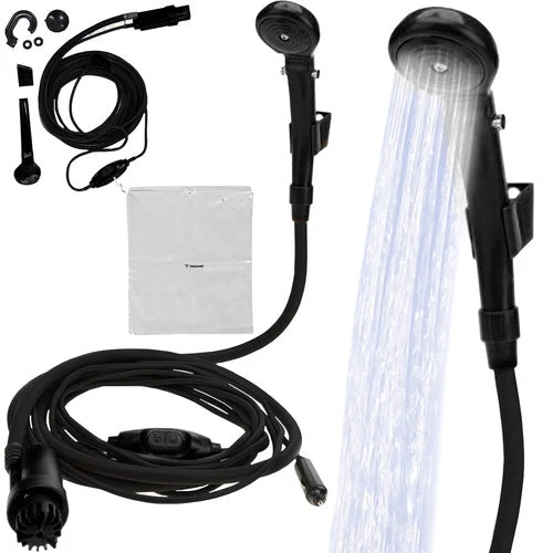 Tragbare Campingdusche mit effizienter Pumpe