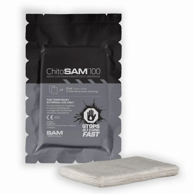 CVN ChitoSAM 100 hemostaattinen sidos, 3" x 6'