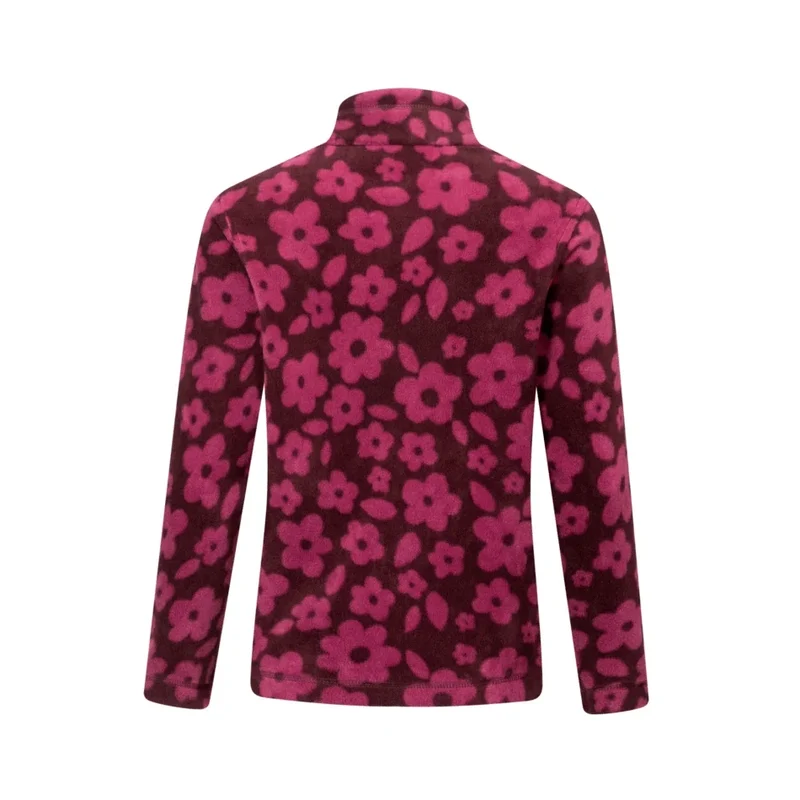 Regatta Kids' Hot Shot II Half Zip Fleece - Fig/Violet Floral