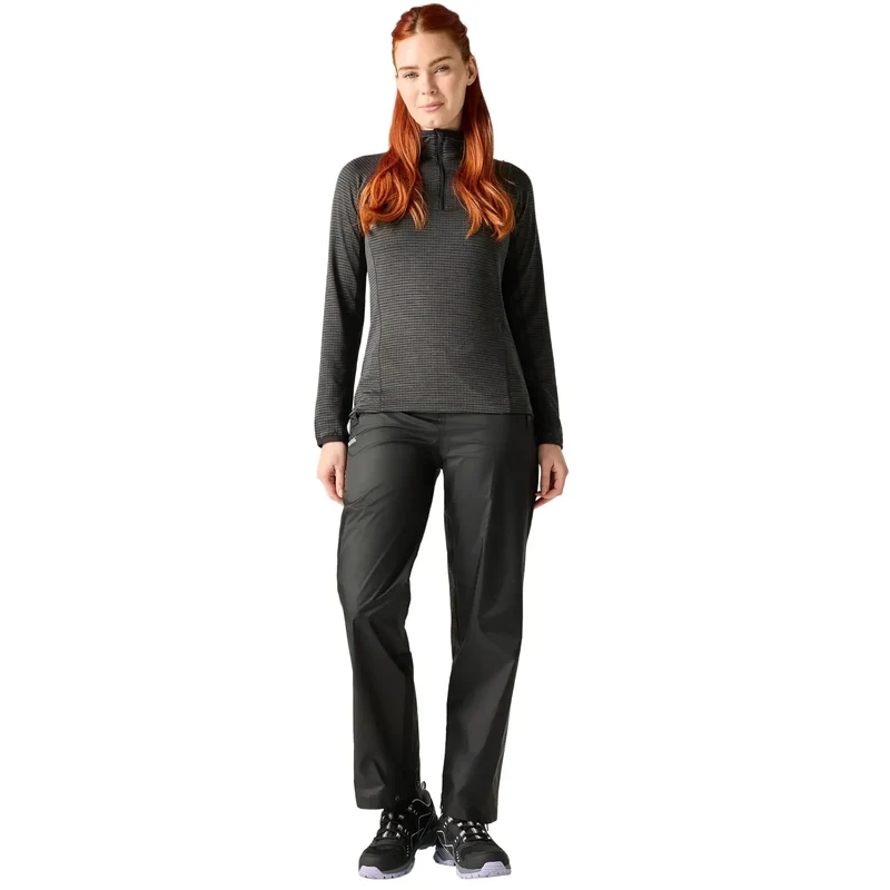 Regatta Women's Pack-It Waterproof Overtrousers - Black