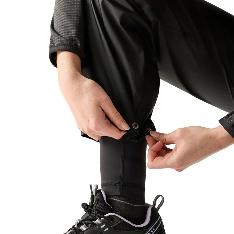Regatta Women's Pack-It Waterproof Overtrousers - Black