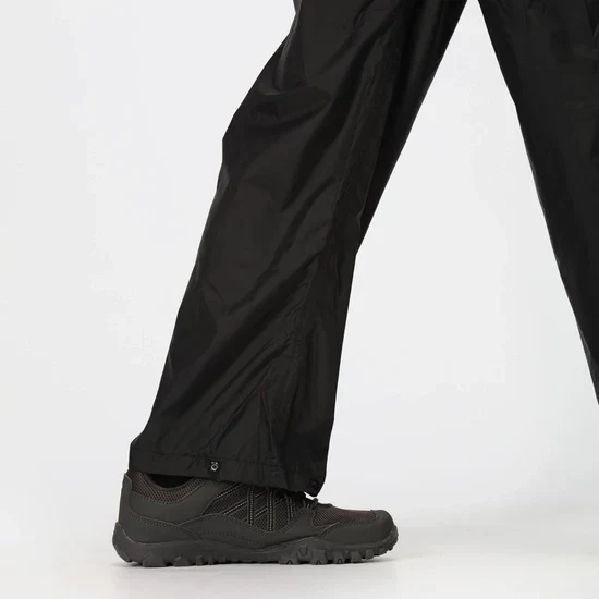Regatta Women's Pack-It Waterproof Overtrousers - Black
