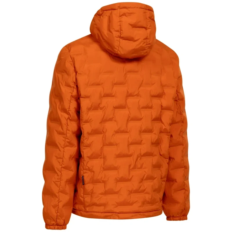 Trespass Men's Jaymes Quilted Waterproof Jacket - Orange Spice