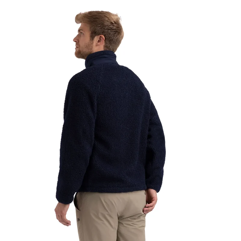 Trespass Men's Brookes Textured Borg Fleece - Navy