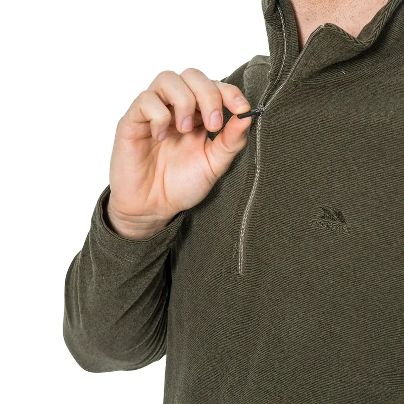 Trespass Men's Keynote Half-Zip Fleece - Moss