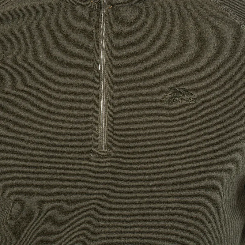 Trespass Men's Keynote Half-Zip Fleece - Moss