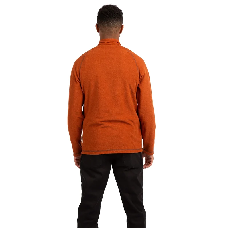 Trespass Men's Keynote Half-Zip Fleece - Burnt Orange