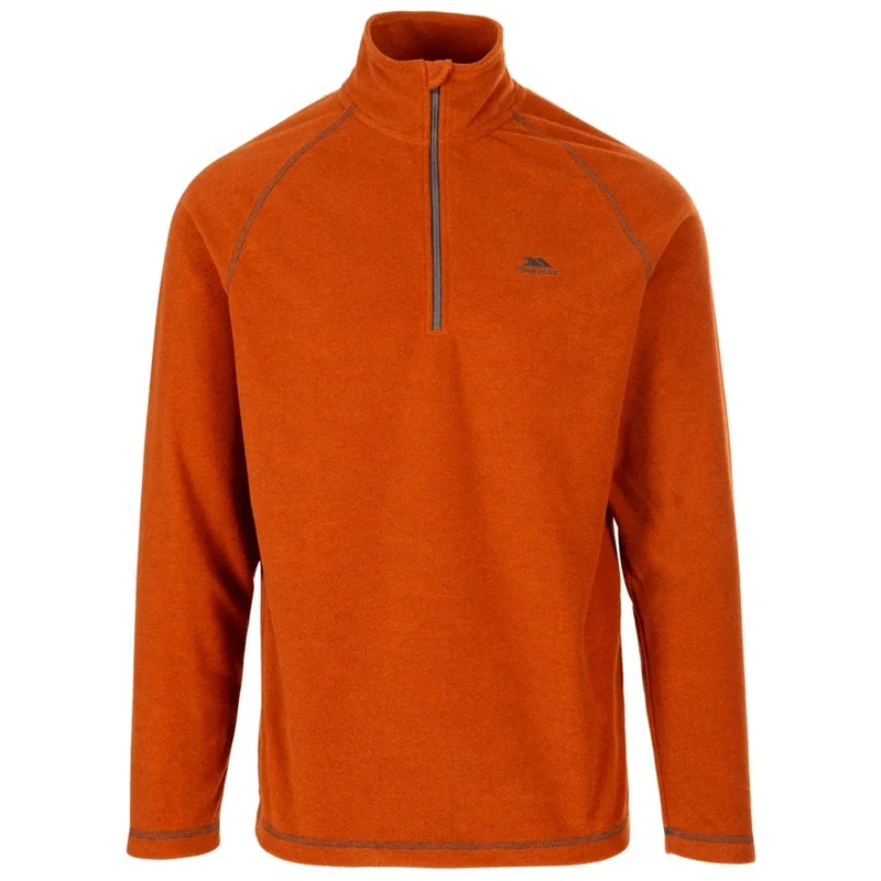 Trespass Men's Keynote Half-Zip Fleece - Burnt Orange