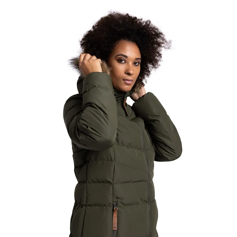Trespass Women's Audrey Padded Parka Jacket - Dark Vine