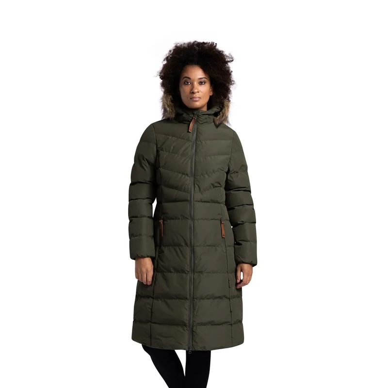 Trespass Women's Audrey Padded Parka Jacket - Dark Vine