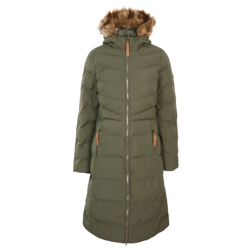 Trespass Women's Audrey Padded Parka Jacket - Dark Vine