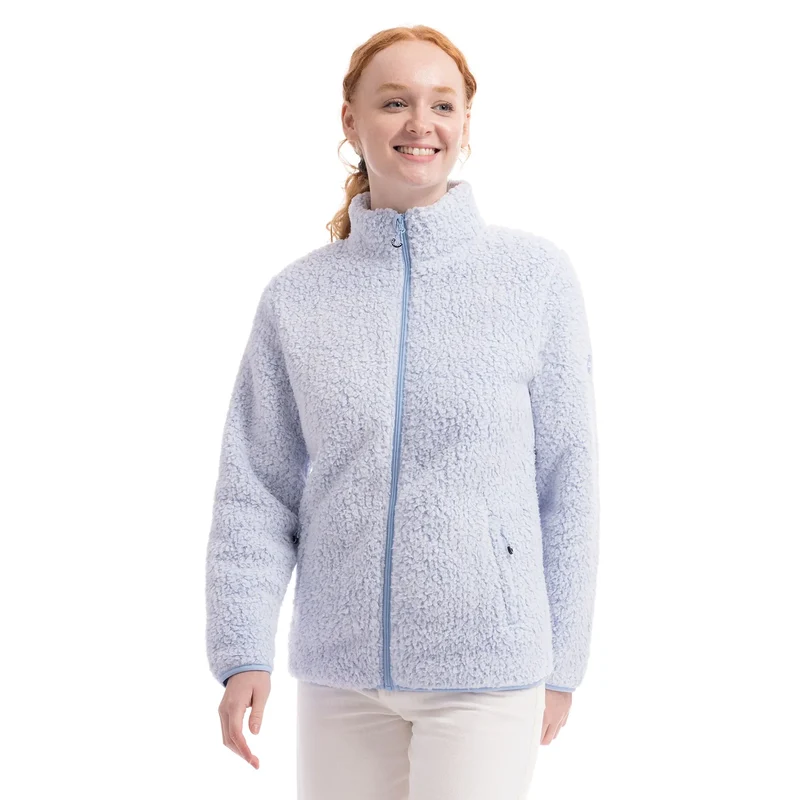 Trespass Women's Feathery Sherpa Fleece - Blue Haze