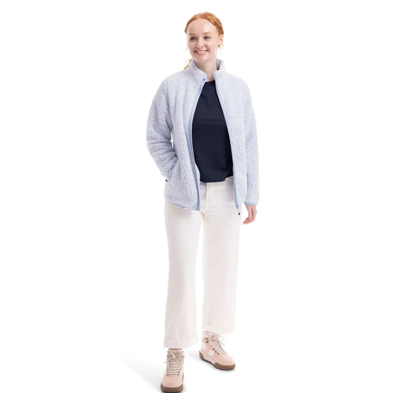 Trespass Women's Feathery Sherpa Fleece - Blue Haze