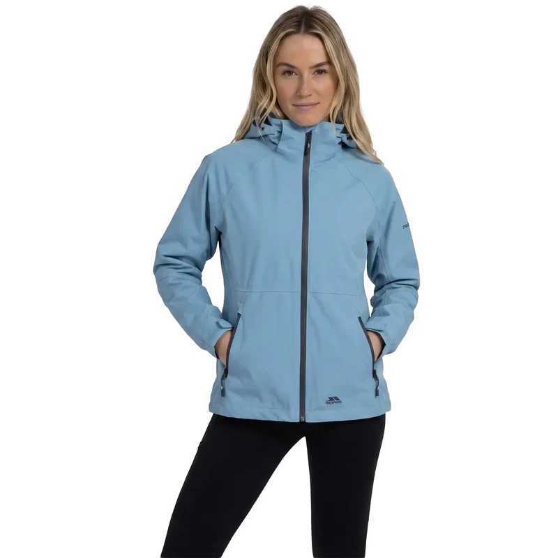 Trespass Women's Tilbury Waterproof Jacket - Storm Blue