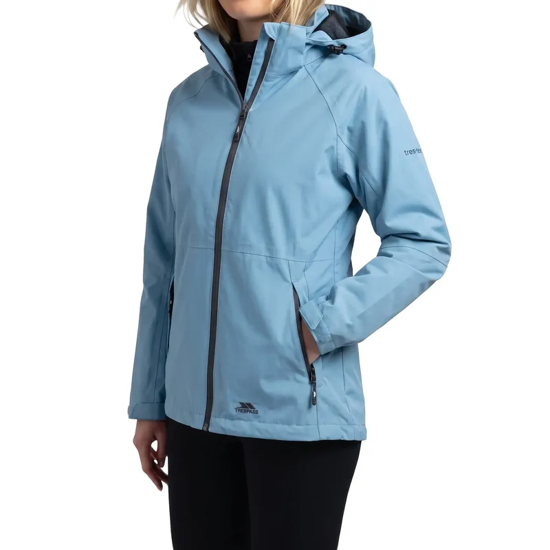 Trespass Women's Tilbury Waterproof Jacket - Storm Blue