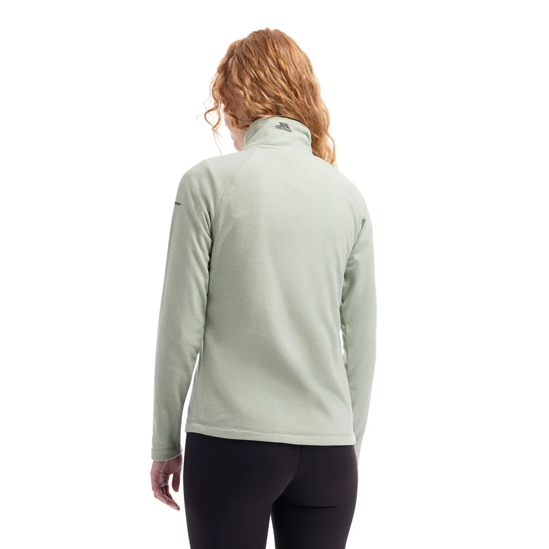 Trespass Women's Meadows Half-Zip Microfleece - Soft Sage