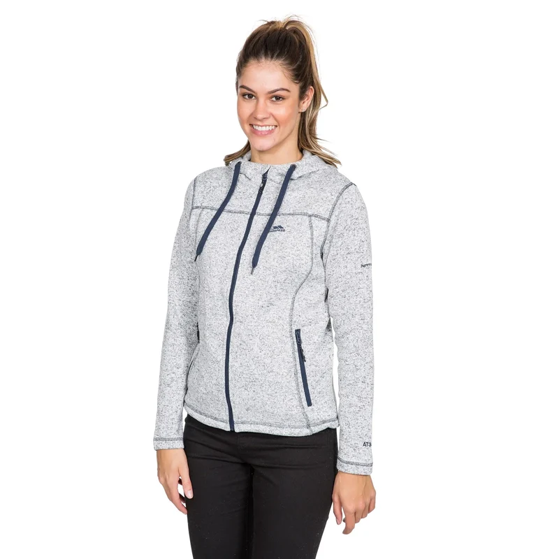 Trespass Odelia B Knitted Fleece Jacket - Ghost Navy Marl