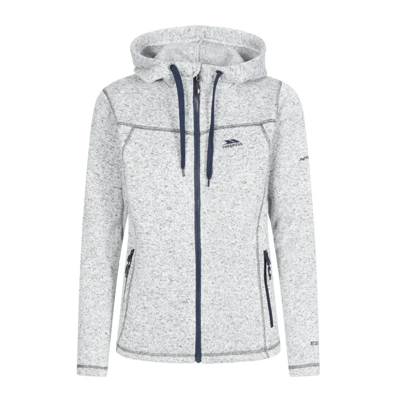 Trespass Odelia B Knitted Fleece Jacket - Ghost Navy Marl