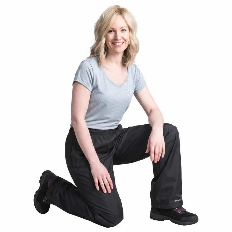 Trespass Women's Tutula Waterproof Overtrousers - Black