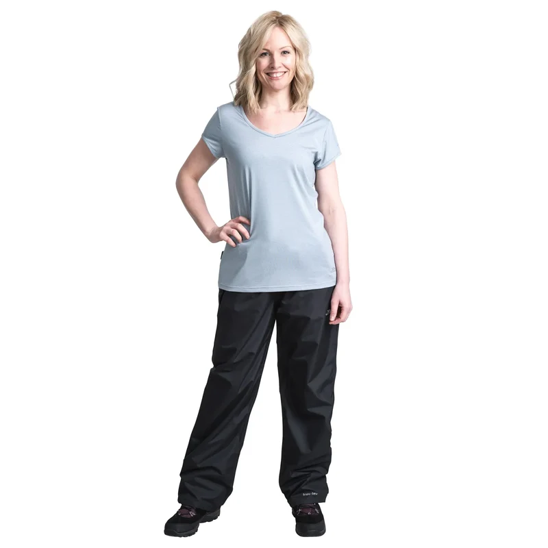 Trespass Women's Tutula Waterproof Overtrousers - Black