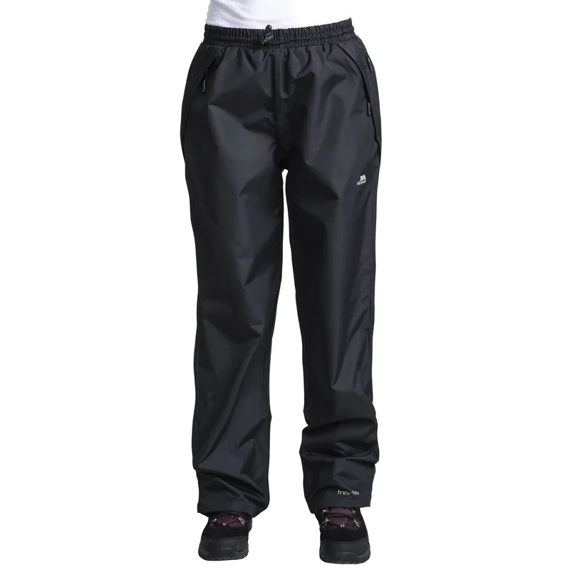 Trespass Women's Tutula Waterproof Overtrousers - Black