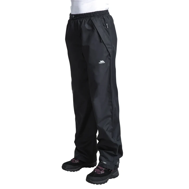 Trespass Women's Tutula Waterproof Overtrousers - Black