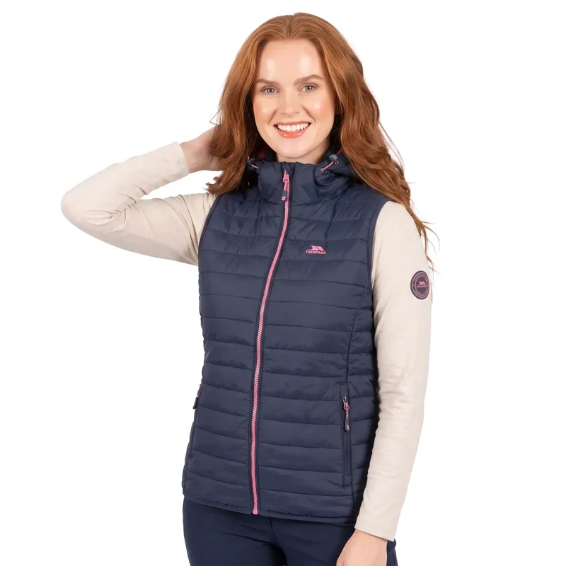 Trespass Women's Aretha Bodywarmer - Navy Dusty Rose
