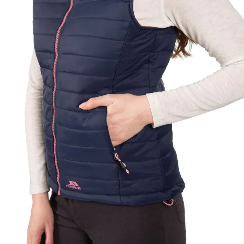 Trespass Women's Aretha Bodywarmer - Navy Dusty Rose