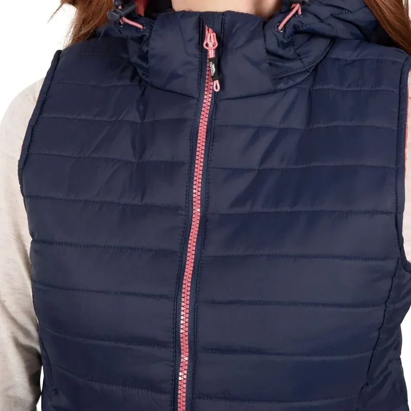 Trespass Women's Aretha Bodywarmer - Navy Dusty Rose