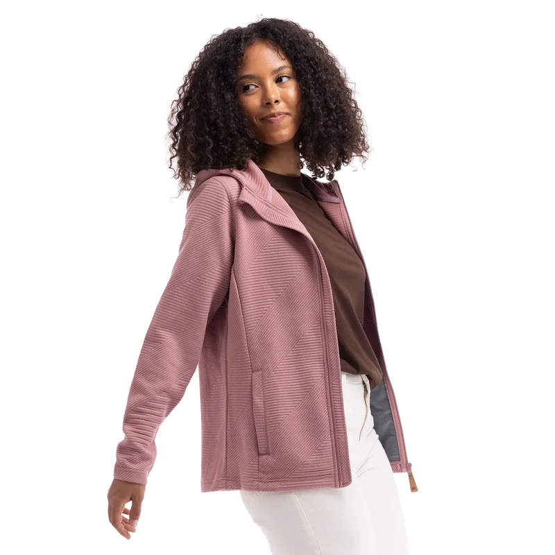 Trespass Women's Julane Cardigan Hoodie - Faded Rose
