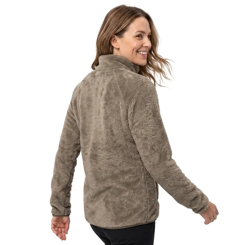 Trespass Telltale Women's Soft Furry Fleece Jacket - Soft Sage