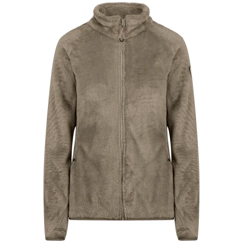 Trespass Telltale Women's Soft Furry Fleece Jacket - Soft Sage