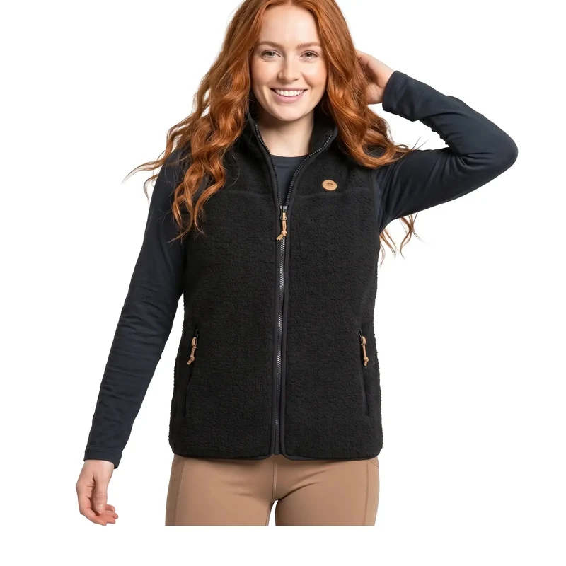 Trespass Women's Notion Knitted Fleece Gilet - Black