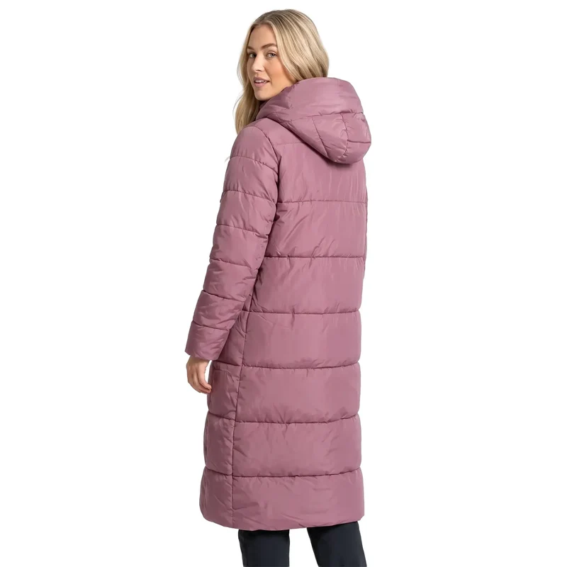 Trespass Women's Shayla Long Padded Jacket - Faded Rose