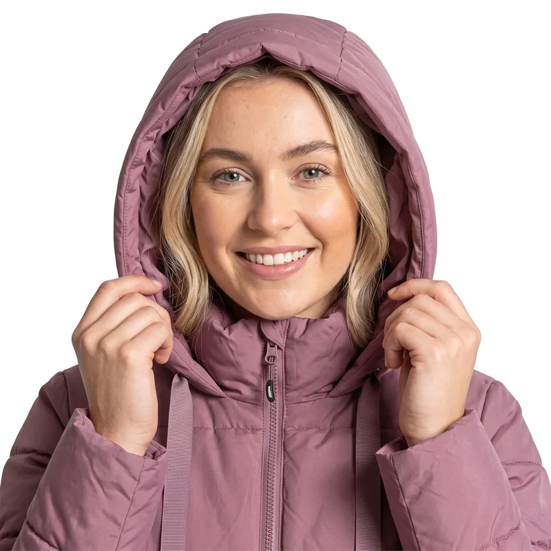 Trespass Women's Shayla Long Padded Jacket - Faded Rose