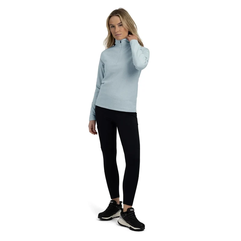 Trespass Women's Meadows Half-Zip Microfleece - Teal Mist