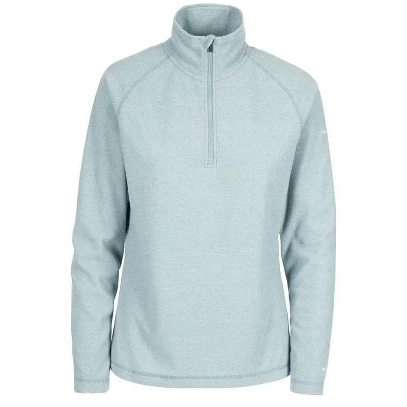 Trespass Women's Meadows Half-Zip Microfleece - Teal Mist
