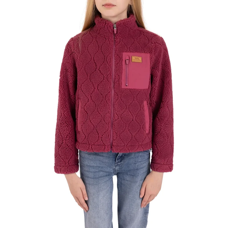 Trespass Kids' Southford Full-Zip Fleece - Rose Blush