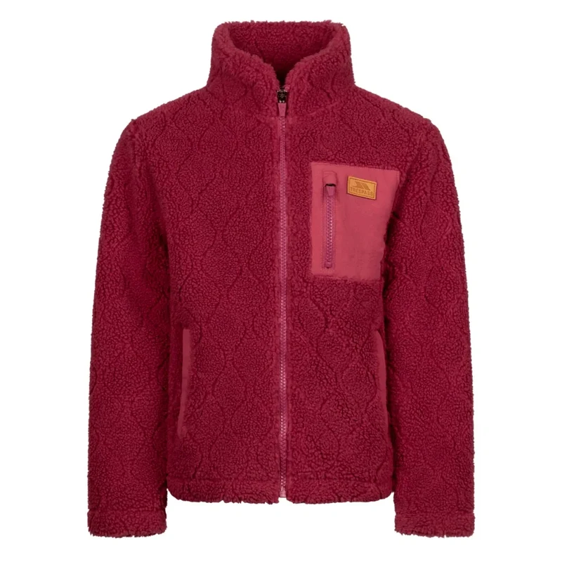 Trespass Kids' Southford Full-Zip Fleece - Rose Blush