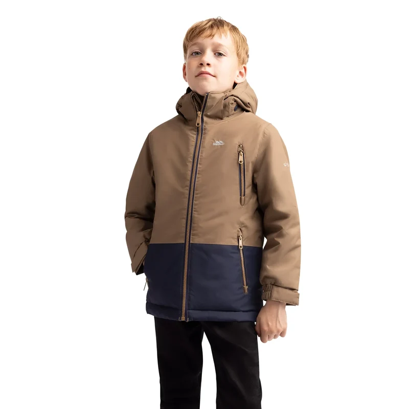 Trespass Kids' Franzz Waterproof Jacket- Brownie