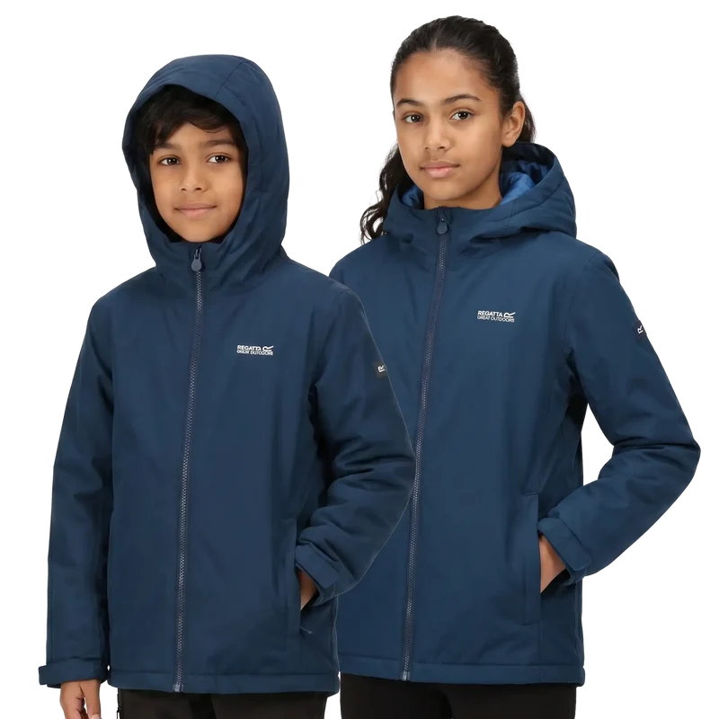 Regatta Kids' Hurdle Waterproof Jacket - Navy