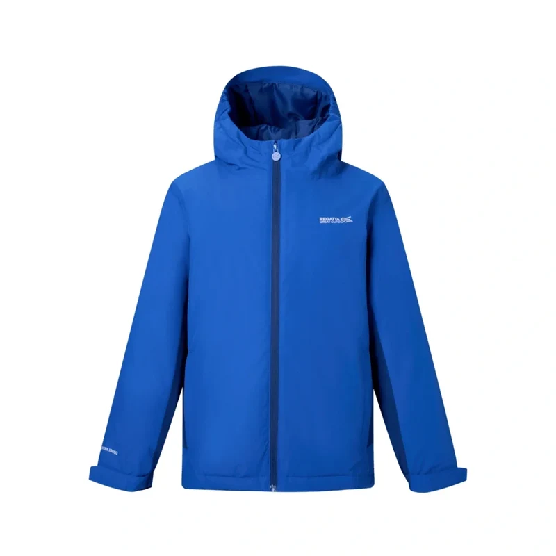 Regatta Kids' Hurdle Waterproof Jacket - Olympian Blue/Aviator Blue