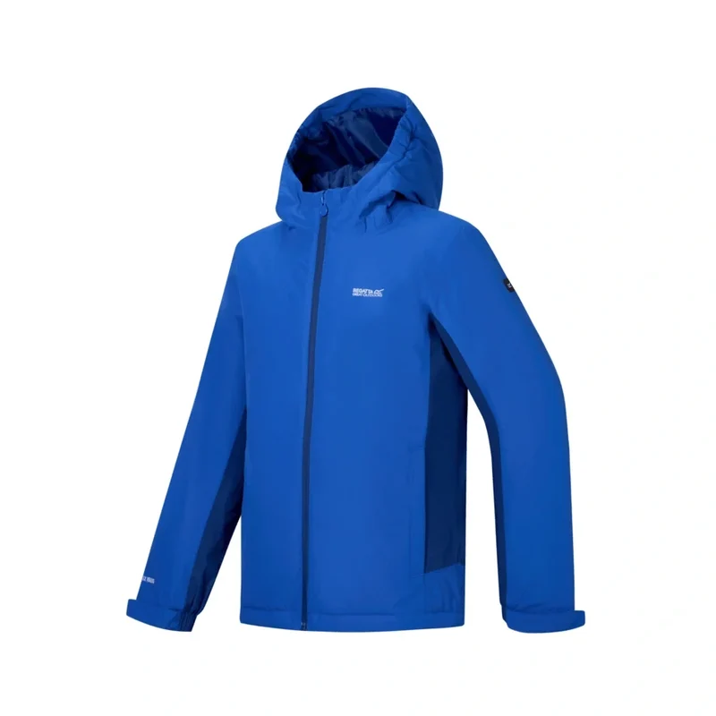 Regatta Kids' Hurdle Waterproof Jacket - Olympian Blue/Aviator Blue
