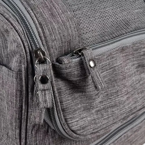 Hängende Kosmetiktasche mit 11 Fächern, wasserdicht, grau