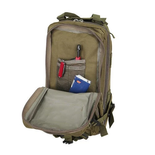 1 Stück Militär Rucksack mit vielseitigem Tragesystem grün