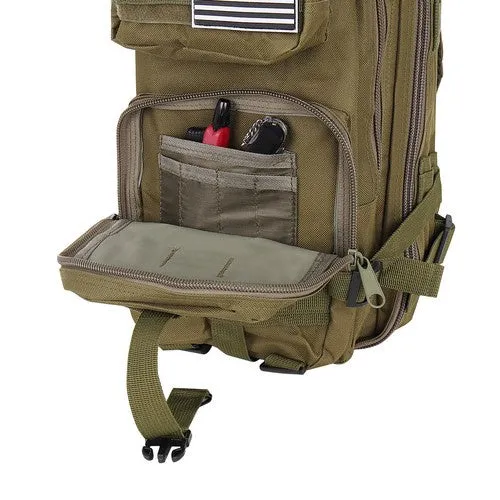 1 Stück Militär Rucksack mit vielseitigem Tragesystem grün