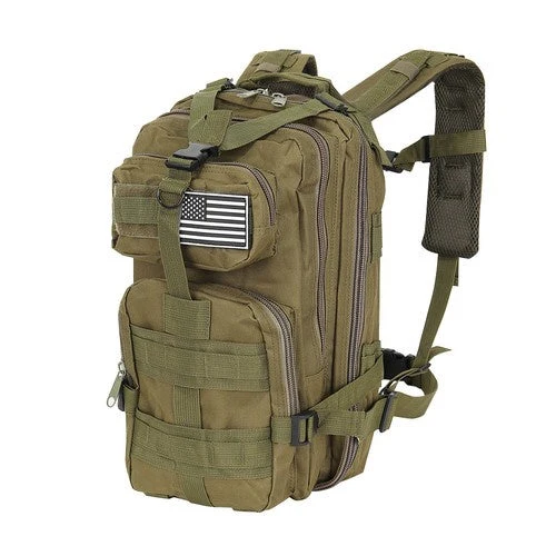1 Stück Militär Rucksack mit vielseitigem Tragesystem grün