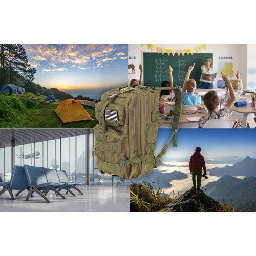 1 Stück Militär Rucksack mit vielseitigem Tragesystem grün