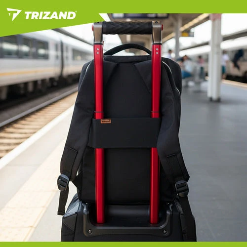 1 Reiserucksack mit Kosmetiktasche für Handgepäck, schwarz