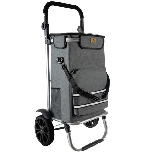 2in1 Einkaufswagen mit verstellbarem Griff und viel Platz